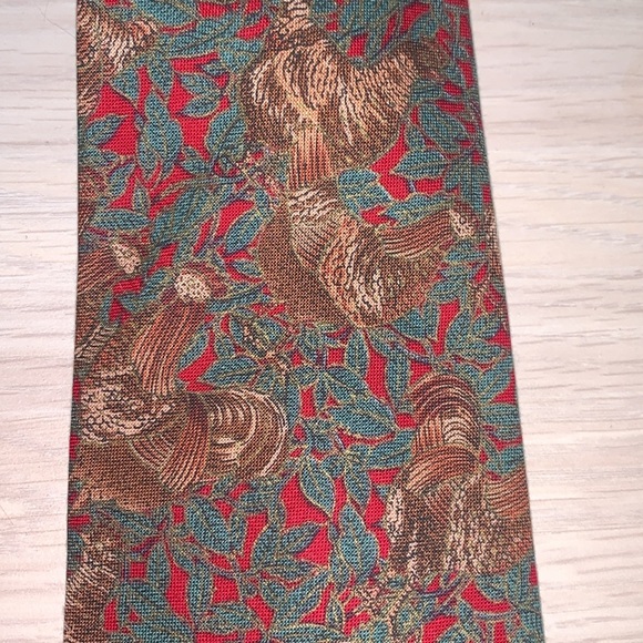 Menโs Vintage 90s 1998 Chicken Tie Wearable Art Farmer Chicken Dad Cotton Tie - Picture 6 of 17